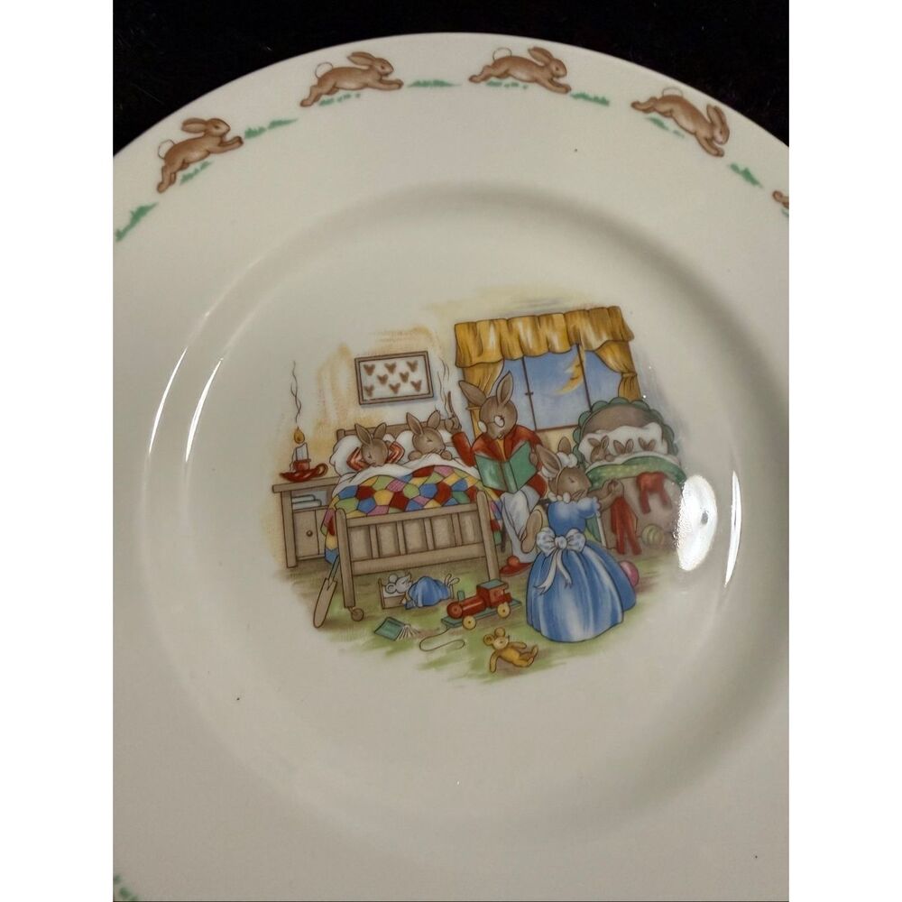 Royal Doulton Bunnykins‎ Christening Plate: Fine Bone China, Made in England